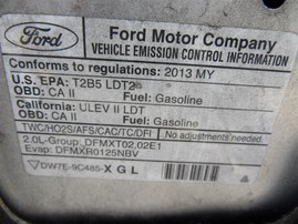2013 Ford Escape SEL Silver 2.0L AT 2WD #F23244